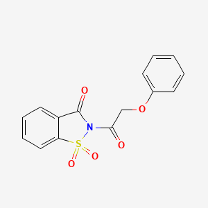 2-(phenoxyacetyl)-1,2-benzisothiazol-3(2H)-one 1,1-dioxide