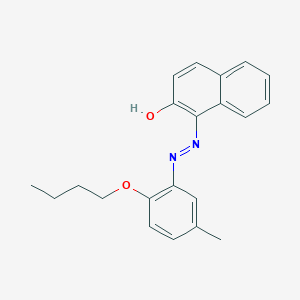 molecular formula C21H22N2O2 B4924231 1-[(2-butoxy-5-methylphenyl)diazenyl]-2-naphthol 