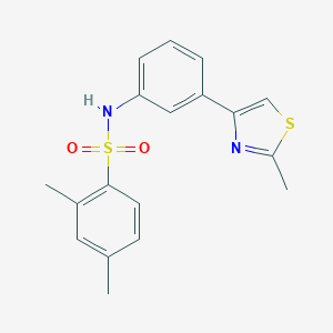 2,4-dimethyl-N-[3-(2-methyl-1,3-thiazol-4-yl)phenyl]benzenesulfonamide