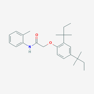 2-(2,4-ditert-pentylphenoxy)-N-(2-methylphenyl)acetamide