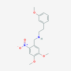 (4,5-dimethoxy-2-nitrobenzyl)[2-(3-methoxyphenyl)ethyl]amine
