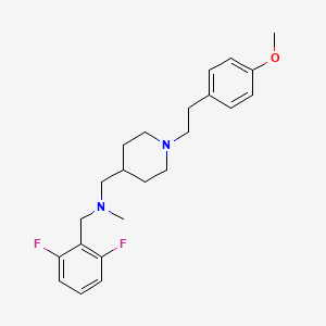 molecular formula C23H30F2N2O B4924357 (2,6-difluorobenzyl)({1-[2-(4-methoxyphenyl)ethyl]-4-piperidinyl}methyl)methylamine 