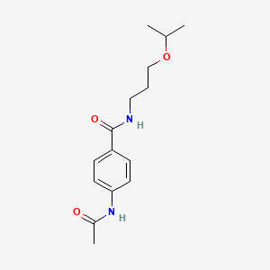 molecular formula C15H22N2O3 B4924389 4-(acetylamino)-N-(3-isopropoxypropyl)benzamide 