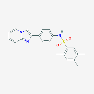 N-(4-imidazo[1,2-a]pyridin-2-ylphenyl)-2,4,5-trimethylbenzenesulfonamide