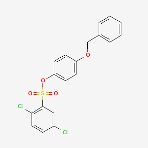 molecular formula C19H14Cl2O4S B4924406 4-(benzyloxy)phenyl 2,5-dichlorobenzenesulfonate 