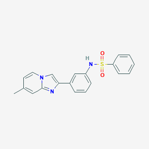 N-[3-(7-methylimidazo[1,2-a]pyridin-2-yl)phenyl]benzenesulfonamide