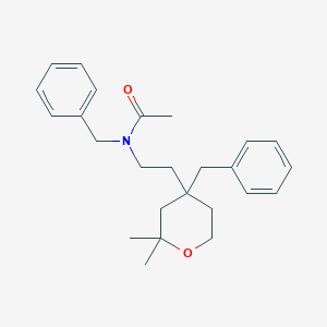 molecular formula C25H33NO2 B4924495 N-benzyl-N-[2-(4-benzyl-2,2-dimethyltetrahydro-2H-pyran-4-yl)ethyl]acetamide CAS No. 6141-60-2
