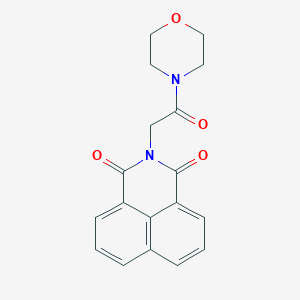 molecular formula C18H16N2O4 B4924517 2-[2-(4-morpholinyl)-2-oxoethyl]-1H-benzo[de]isoquinoline-1,3(2H)-dione 