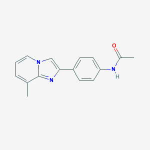N-[4-(8-methylimidazo[1,2-a]pyridin-2-yl)phenyl]acetamide