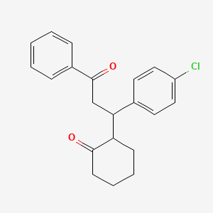 molecular formula C21H21ClO2 B4924534 2-[1-(4-chlorophenyl)-3-oxo-3-phenylpropyl]cyclohexanone 
