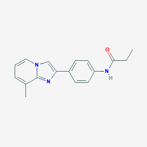 molecular formula C17H17N3O B492454 N-[4-(8-methylimidazo[1,2-a]pyridin-2-yl)phenyl]propanamide CAS No. 691392-82-2