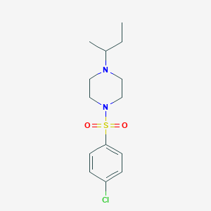 molecular formula C14H21ClN2O2S B4924540 1-sec-butyl-4-[(4-chlorophenyl)sulfonyl]piperazine 