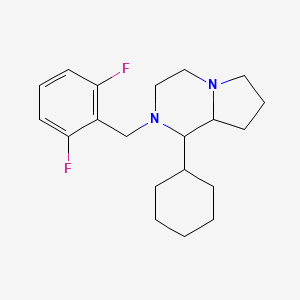 molecular formula C20H28F2N2 B4924549 1-cyclohexyl-2-(2,6-difluorobenzyl)octahydropyrrolo[1,2-a]pyrazine CAS No. 419578-52-2