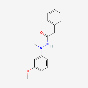 molecular formula C16H18N2O2 B4924564 N'-(3-methoxyphenyl)-N'-methyl-2-phenylacetohydrazide 