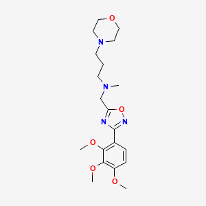molecular formula C20H30N4O5 B4924632 N-methyl-3-(4-morpholinyl)-N-{[3-(2,3,4-trimethoxyphenyl)-1,2,4-oxadiazol-5-yl]methyl}-1-propanamine 