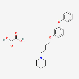 molecular formula C23H29NO6 B4924655 1-[4-(3-phenoxyphenoxy)butyl]piperidine oxalate 