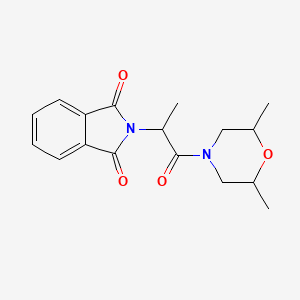 molecular formula C17H20N2O4 B4924665 2-[2-(2,6-dimethyl-4-morpholinyl)-1-methyl-2-oxoethyl]-1H-isoindole-1,3(2H)-dione 