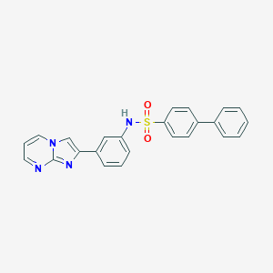 N-(3-(imidazo[1,2-a]pyrimidin-2-yl)phenyl)-[1,1'-biphenyl]-4-sulfonamide