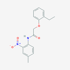 molecular formula C17H18N2O4 B4924785 2-(2-ethylphenoxy)-N-(4-methyl-2-nitrophenyl)acetamide CAS No. 4158-20-7