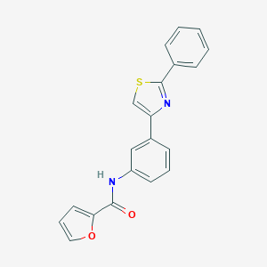 N-[3-(2-phenyl-1,3-thiazol-4-yl)phenyl]-2-furamide