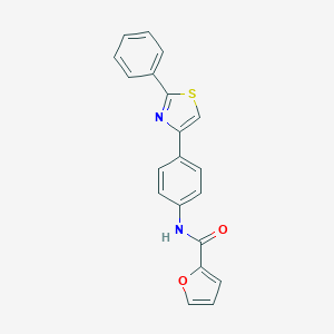 N-[4-(2-phenyl-1,3-thiazol-4-yl)phenyl]-2-furamide