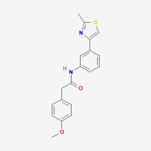 2-(4-methoxyphenyl)-N-[3-(2-methyl-1,3-thiazol-4-yl)phenyl]acetamide
