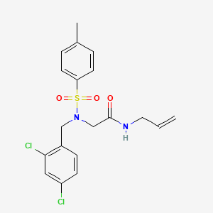 molecular formula C19H20Cl2N2O3S B4924859 N~1~-allyl-N~2~-(2,4-dichlorobenzyl)-N~2~-[(4-methylphenyl)sulfonyl]glycinamide 
