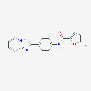 5-bromo-N-[4-(8-methylimidazo[1,2-a]pyridin-2-yl)phenyl]-2-furamide