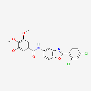N-[2-(2,4-dichlorophenyl)-1,3-benzoxazol-5-yl]-3,4,5-trimethoxybenzamide