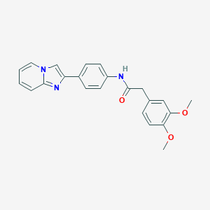 2-(3,4-dimethoxyphenyl)-N-(4-imidazo[1,2-a]pyridin-2-ylphenyl)acetamide