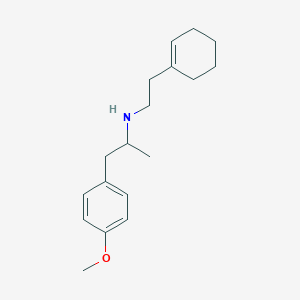 molecular formula C18H27NO B4924889 N-[2-(1-cyclohexen-1-yl)ethyl]-1-(4-methoxyphenyl)-2-propanamine 
