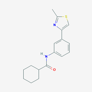 N-[3-(2-methyl-1,3-thiazol-4-yl)phenyl]cyclohexanecarboxamide