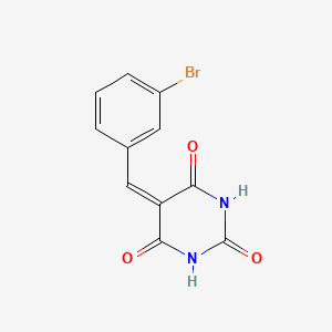 molecular formula C11H7BrN2O3 B4924894 5-(3-bromobenzylidene)-2,4,6(1H,3H,5H)-pyrimidinetrione CAS No. 56504-53-1