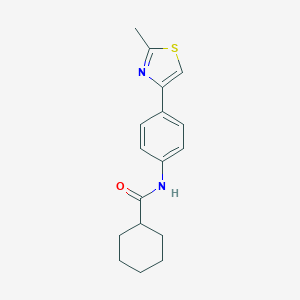 N-[4-(2-methyl-1,3-thiazol-4-yl)phenyl]cyclohexanecarboxamide
