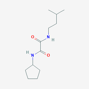 molecular formula C12H22N2O2 B4924940 N-cyclopentyl-N'-(3-methylbutyl)ethanediamide 