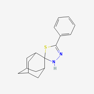 molecular formula C17H20N2S B4924953 5-phenyl-3H-spiro[1,3,4-thiadiazole-2,2'-tricyclo[3.3.1.1~3,7~]decane] 