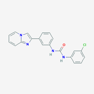 N-(3-chlorophenyl)-N'-(3-imidazo[1,2-a]pyridin-2-ylphenyl)urea