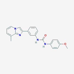 N-(4-methoxyphenyl)-N'-[3-(8-methylimidazo[1,2-a]pyridin-2-yl)phenyl]urea