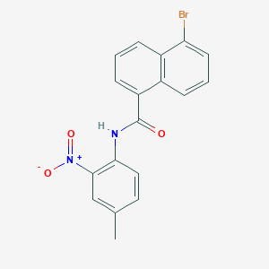 molecular formula C18H13BrN2O3 B4924986 5-bromo-N-(4-methyl-2-nitrophenyl)-1-naphthamide 