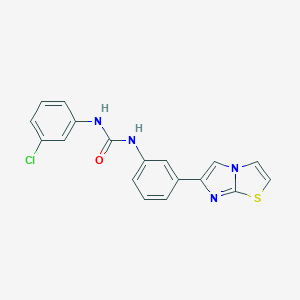 N-(3-chlorophenyl)-N'-(3-imidazo[2,1-b][1,3]thiazol-6-ylphenyl)urea