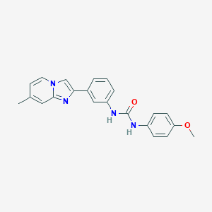 N-(4-methoxyphenyl)-N'-[3-(7-methylimidazo[1,2-a]pyridin-2-yl)phenyl]urea