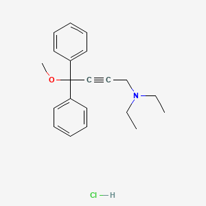 molecular formula C21H26ClNO B4925021 N,N-diethyl-4-methoxy-4,4-diphenyl-2-butyn-1-amine hydrochloride 
