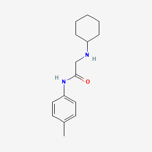 molecular formula C15H22N2O B4925025 N~2~-cyclohexyl-N~1~-(4-methylphenyl)glycinamide 