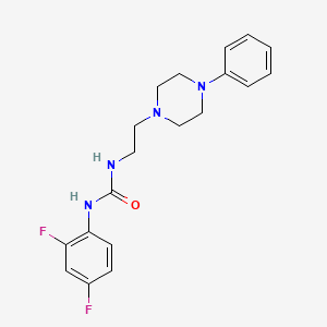 molecular formula C19H22F2N4O B4925039 N-(2,4-difluorophenyl)-N'-[2-(4-phenyl-1-piperazinyl)ethyl]urea 