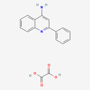 molecular formula C17H14N2O4 B4925042 2-phenyl-4-quinolinamine oxalate 