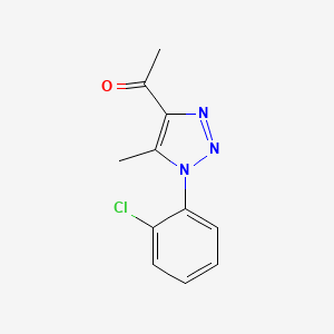 molecular formula C11H10ClN3O B4925043 1-[1-(2-氯苯基)-5-甲基-1H-1,2,3-三唑-4-基]乙酮 