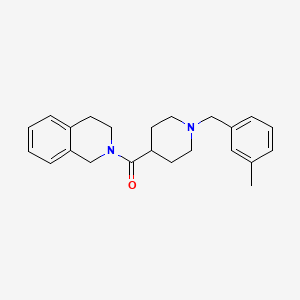 molecular formula C23H28N2O B4925069 2-{[1-(3-methylbenzyl)-4-piperidinyl]carbonyl}-1,2,3,4-tetrahydroisoquinoline 