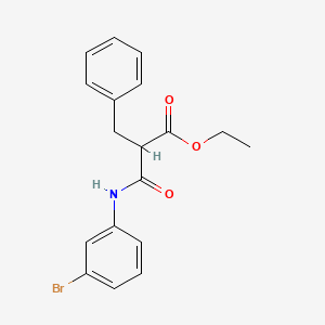 molecular formula C18H18BrNO3 B4925077 ethyl 2-benzyl-3-[(3-bromophenyl)amino]-3-oxopropanoate 
