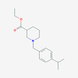 molecular formula C18H27NO2 B4925085 ethyl 1-(4-isopropylbenzyl)-3-piperidinecarboxylate 