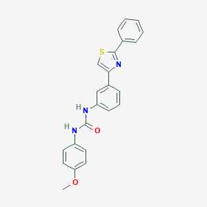 N-(4-methoxyphenyl)-N'-[3-(2-phenyl-1,3-thiazol-4-yl)phenyl]urea